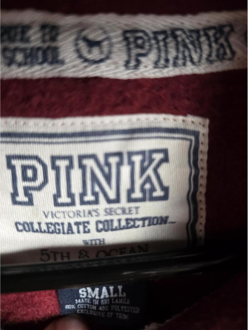 Victorias Secret Pink Texas A&M Aggies College Full zip Hoodie jacket SMALL - Picture 7 of 7